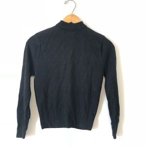 Vintage Black Acrylic Fiber Sweater